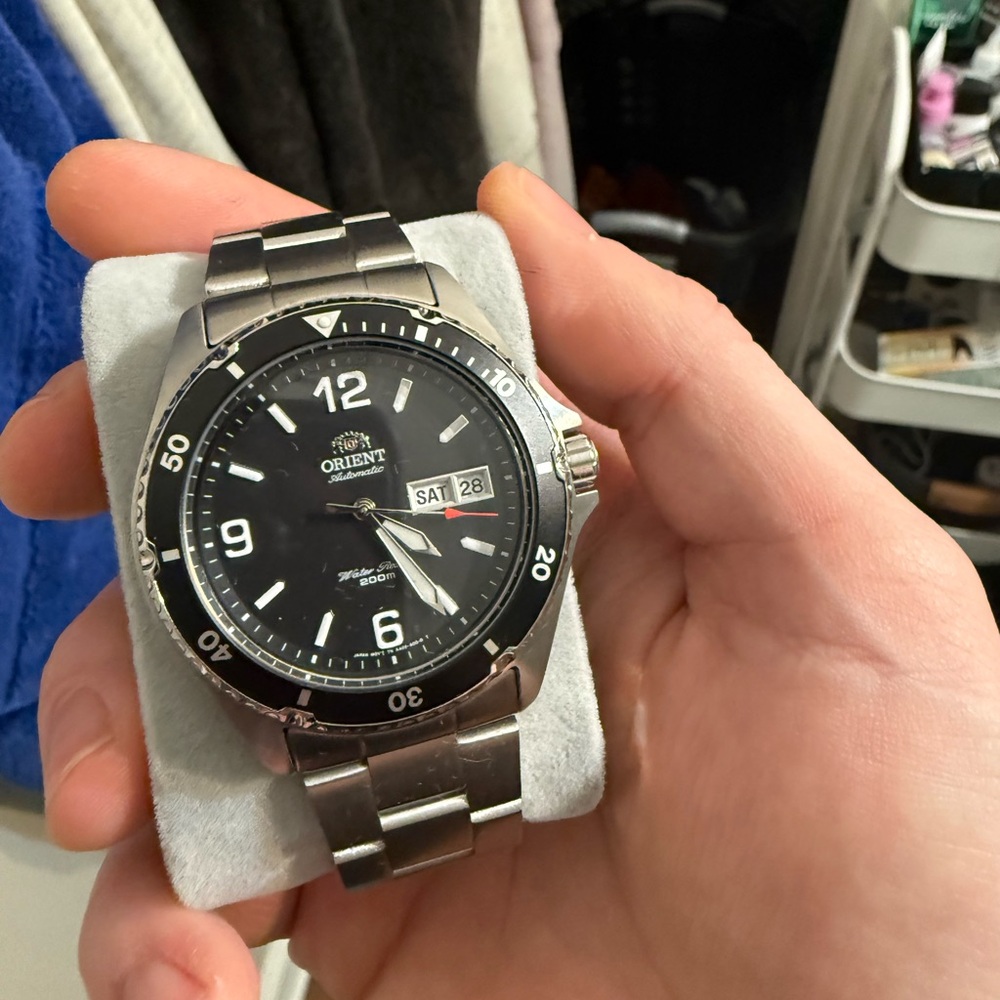 Orient Black Mako 2 Automatic Stainless Steel Watch